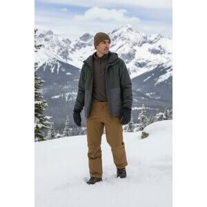 LL Bean Men's XL Tall Wildcat Waterproof Insulated Snow Pants (40-42") Brown